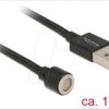 85724 USB data and charging cable magnetic black 1.10 m.