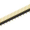 Pin header, 30 pole, pitch 2.54 mm, angled, black, SL10SMD07830G