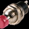 Miniature push button, ON 0.5 A, 24 VAC, red