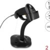 90584 USB Barcode Scanner 1D with stand - Laser - black