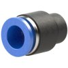 Lock cap, L 22 mm, 10 bar, plastic/brass, nickel-plated, for hoses/pipes, 109935