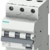 Wyłącznik różnicowoprądowy z członem nadprądowym RCBO, Typ C, 3-biegunowy, 16A, 500V, 30mA, Siemens, 5SU1 CE