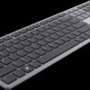 KB700-GY-R-GER Keyboard, Bluetooth/wireless, black/grey, QWERTZ