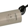 Kondensator; silnikowy (rozruchowy); 6uF; 450V AC; fi 35x60mm; z przewodami; śruba z nakrętką; Shenge; RoHS