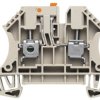 Disconnect/test-disconnect terminal block, screw connection, 0.5-4.0 mm², 32 A, 6 kV, dark beige, 7910210000