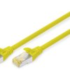 Patch cable, RJ45 plug, straight to RJ45 plug, straight, Cat 6A, S/FTP, LSZH, 10 m, yellow, DK-1644-A-100/Y