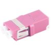 FO connector, LC socket to LC socket, OM4, multimode, ceramic, purple, BS07-60033
