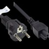 P0005-S018 Power cord type E+F CEE 7/7 to C5 , black, 0.75 mm², 1.8 m
