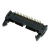 Wtyk IDC 34 styki, kątowy, do montażu na PCB, raster 2,54 mm, z zatrzaskami, Z-WS34VW