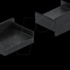 64102 USB-A Dust Cover, female without handle, 10 pieces, black