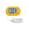 Termometr cyfrowy do akwarium żółty, zakres temp. -50 do 70°C