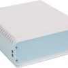 Die-cast aluminum enclosure, (L x W x H) 180 x 305 x 105 mm, light gray (RAL 7035), IP40, 2006-0605M