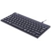 R-GO Tools RGOCOUKWDBL Compact Break Corded Keyboard QWERTY Black UK Layout