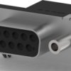 D-Sub socket, 9 pole, standard, equipped, angled, solder pin, 5747836-6