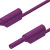 Przewód pomiarowy 2 mm 975695709, PVC, 10A, 1000V ac/dc, kolor: Fioletowy, dł. 500mm, -15 → +70°C, Hirschmann