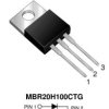 MBR20H100CTG Dual Common Cathode High Voltage Schottky Rectifier High Barrier Technology for Improved Temperature Performance