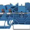 2-wire/1-pin basic terminal, push-in connection, 0.25-4.0 mm², 1 pole, blue, 2222-1304/999-953