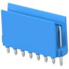 Pin header, 8 pole, pitch 2.54 mm, straight, blue, 281695-8