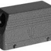 Housing, size 8, die-cast aluminum, PG29, angled, clip locking, IP65, 1-1103338-6
