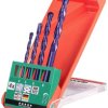 Zestaw wierteł krętych do kamienia kwb 51300 4 mm, 5 mm, 6 mm, 8 mm 4 szt.