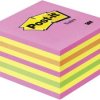 Post-it Bloczek karteczek samoprzylepnych 2028NP 76 mm x 45 mm różowy neonowy, zielony neonowy, różowy, żółty 450 ark.