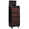 Sealey AP28COMBO2BR Retro Style Topchest, Mid-Box & Rollcab Combination 10Drawer