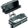 Surface mount housing, size 10B, die-cast aluminum, screw locking, IP69/IPX9K/IP68/IP65, 09400100317