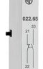 Auxiliary switch, 2 pole, 6 A, 1 Form A (N/O) + 1 Form B (N/C), screw connection, 022.65