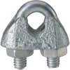 Toolcraft Galvanised Steel Cable Clamps DIN 741 M4 x 3mm Pack Of 10