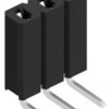Socket header, 3 pole, pitch 2.54 mm, angled, 10026508
