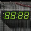Green 7-segment clock display - 1.2