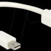 65427 mini DP 1.2 plug > DP jack 4K weiß