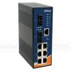 IES-3062FX-MM-SC, Switch przemysłowy zarządzalny, DIN, 6x 10/100 RJ-45 + 2x100 MM SC, O/Open-Ring <10ms