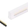 Pin header, 12 pole, pitch 2.54 mm, angled, black, SLLP5SMD03812SSM
