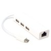 Three Port USB Hub with Ethernet (micro B)