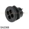 SA2368 Female 250V 3A compact power panel connector - Bulgin