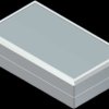 ABS enclosure, (L x W x H) 145 x 85 x 37 mm, light gray (RAL 9018), IP54, 660.5