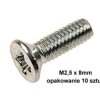 Wkręt M2,5x8mm, stożkowy, krzyżakowy; WMSK258