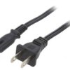 Kabel: 2X18awg, Iec C7 Żeński,Nema 1-15 (A) Wtyk, 5M Lt-301+503B Spt-2 18/2...