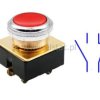 Przycisk chwilowy; czerwony; NO; NC; fi 30mm