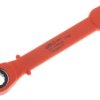 Klucz oczkowy Klucz oczkowy z grzechotką ITL Insulated Tools Ltd długość 218 mm Stal chromowo-wanadowa, VDE 1000V
