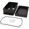 Hammond 1550Z116FBK Thick Wall Flanged Die Cast Enclosure, 161 x 100 x 60, Black