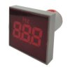 Miernik częstotliwości LED 32x32mm 20-75Hz, czerwony