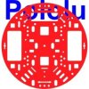 Pololu 1500 – Podwozie robotyczne RRC04A 5" akryl czerwony