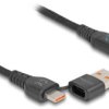Delock Kabel USB USB 2.0 Złącze męskie USB-A, Złącze męskie USB-C®, Złącze męskie USB-C® 1.20 m czarny 88137