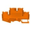 Złączka Szynowa Zaciskowa Pomarańczowa 4Mm2 2-Piętrowa 4-Przewodowa