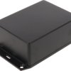 ABS enclosure, (L x W x H) 109 x 81 x 41 mm, black (RAL 9005), IP54, 1591XXSFLBK