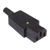 C13 IEC Rewireable Straight Cable Socket 10A