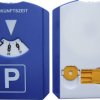 HP Autozubehör 19944 Tarcza parkingowa 15 mm x 11 cm z wycieraczką do usuwania wody, z miernik głębokości bieżnika, z pu