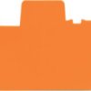 Partition wall, 1 mm, orange for terminal block, 2002-1594